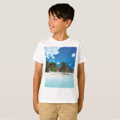 T-shirt Plage exotique (Devant entier)