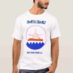 T-shirt Plage Famille Réunion Croisière personnalisée Vaca