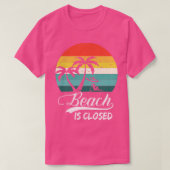T-shirt Plage fermée Funny Retro (Design devant)
