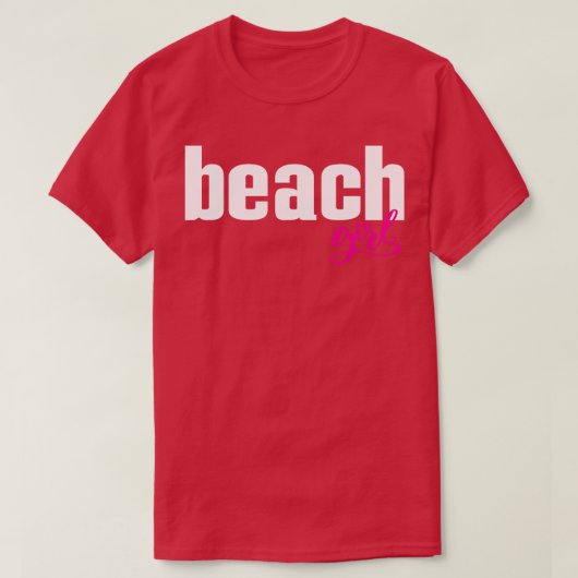 T-shirt Plage fille 1 (Design devant)
