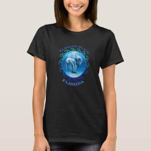 T-shirt Plage Flagler Floride Vacances Natation Manatees
