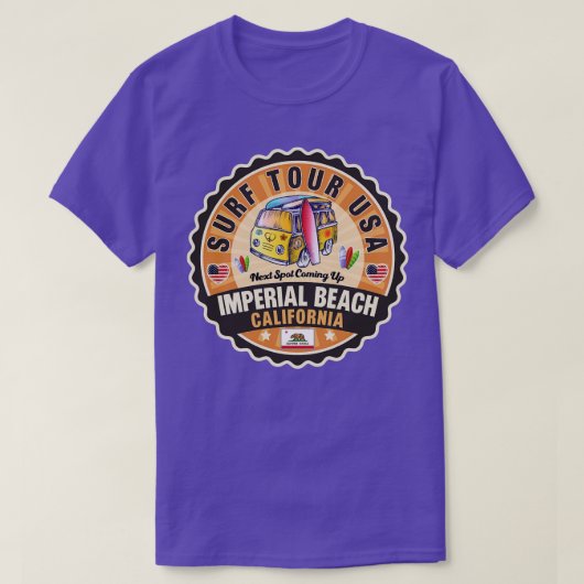 T-shirt Plage impériale Californie 2 (Design devant)