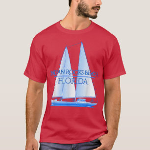 T-shirt Plage Indian Rocks Floride Maritime Voile Nautical