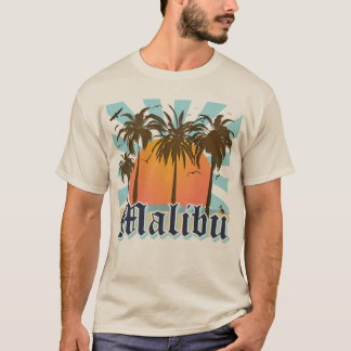 T-shirt Plage la Californie CA de Malibu