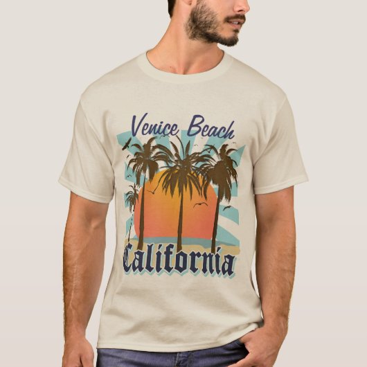 T-shirt Plage la Californie de Venise (Devant)