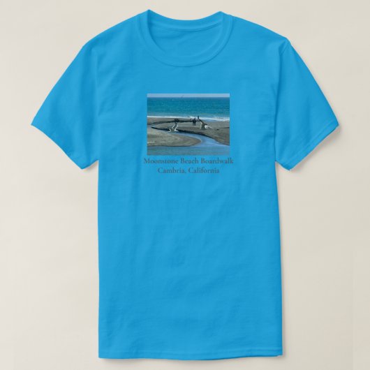 T-shirt Plage Moonstone, Cambria, Californie (Design devant)