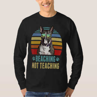 T-shirt Plage non enseigner Miniature Bull Terrier Chien