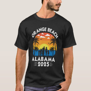 T-shirt Plage Orange Alabama 2025 Voyage en famille entre