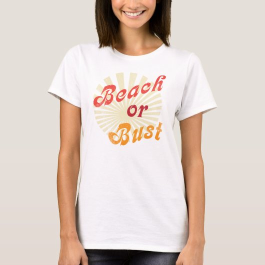 T-shirt Plage ou buste (Devant)
