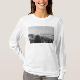 T-shirt Plage Pacifique, WA - milles de signe vers la