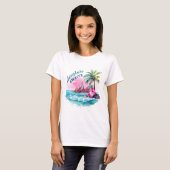 T-shirt Plage Palm Tree Mountain View Aventure Attend (Devant entier)