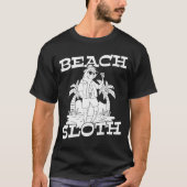 T-shirt Plage Palm Tree Surfer Surfrider Waves Surf (Devant)