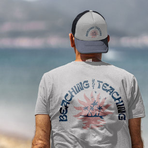 T-shirt Plage Pas Enseigner Drôle Enseignant Pause d'été