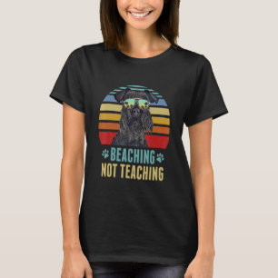 T-shirt Plage Pas Enseigner Standard Schnauzer Chien Summ