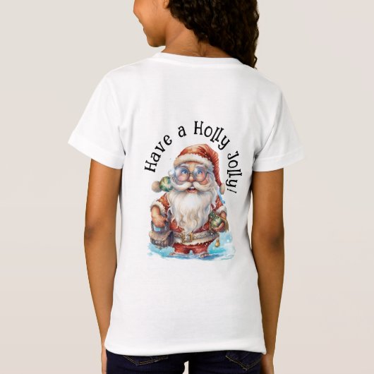 T-Shirt Plage Père Noël pour enfants et tous (Dos)