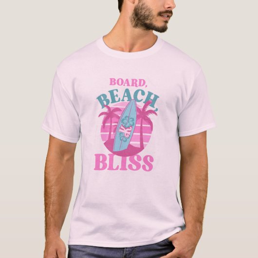 T-shirt Plage, Plage, Bliss Summer Surf (Devant)