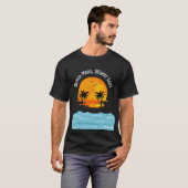T-shirt Plage plus, Travail moins (Devant entier)