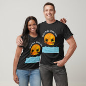 T-shirt Plage plus, Travail moins (Unisexe)