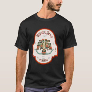 T-shirt Plage Redondo CA Thunderbird Totem Pacifique Nord-