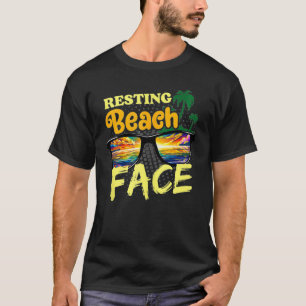 T-shirt Plage Repos Face Lunettes de soleil Vacances été P