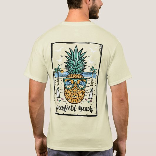 T-shirt Plage Retro Deerfield (Dos)