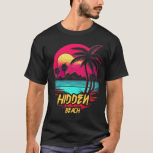 T-shirt Plage Retrowave Plage Cachée