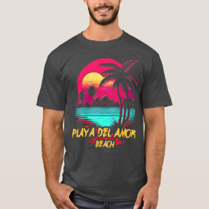T-shirt Plage Retrowave Playa Del Amor