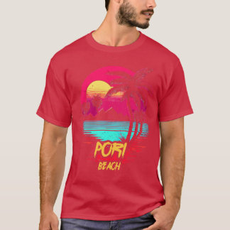 T-shirt Plage Retrowave Pori Beach