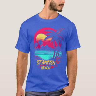 T-shirt Plage Retrowave Starfish Beach