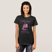 T-shirt Plage rose enterrement de vie de jeune fille voyag (Devant entier)
