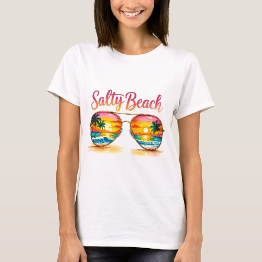 T-shirt Plage Salée (Devant)