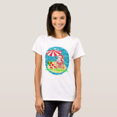 T-shirt plage santa claus (Devant entier)