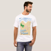 T-shirt Plage s'il vous plaît (Devant entier)