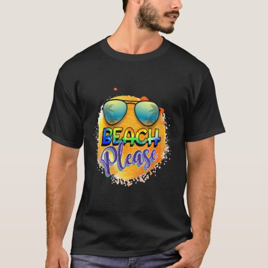 T-shirt Plage S'Il Vous Plaît Thème Graphique (Devant)