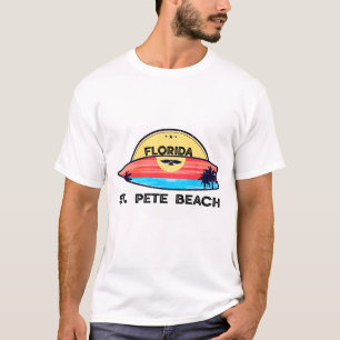 T-shirt Plage St Pete Floride Surfboard Plage Surf