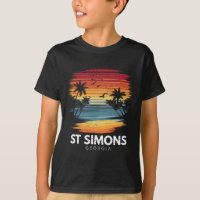 Plage St Simons Géorgie Surfboard Surf Vintage