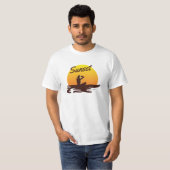 T-shirt Plage Sunset (Devant entier)