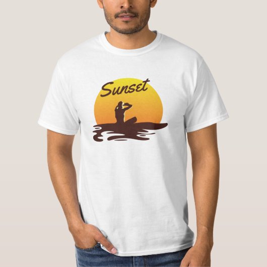 T-shirt Plage Sunset (Devant)