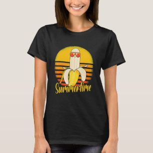 T-shirt Plage Sunset Retro Banana en été