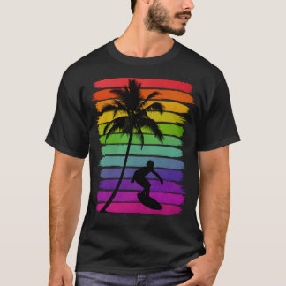T-shirt Plage Sunset Surfer