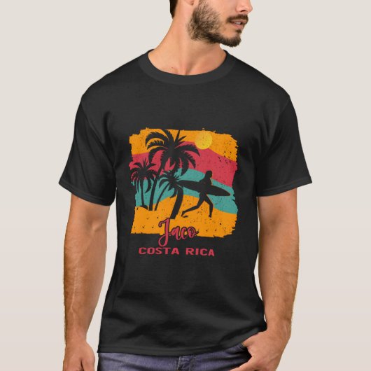 T-shirt Plage Surf Jaco Costa Rica (Devant)