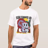 T-shirt Plage Sushi Cartoon Food (Devant)