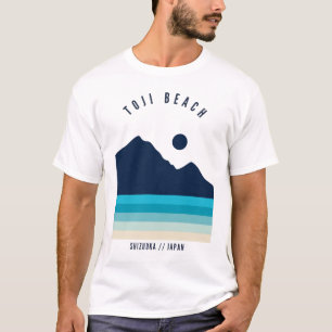 T-shirt Plage Toji Shizuoka Japon Rétro Vintage
