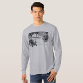 T-shirt Plage tropicale Palmiers Vintages Tees (Devant entier)