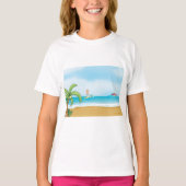 T-shirt Plage tropicale Plage amusante Été Océan (Devant)
