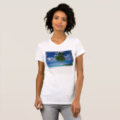 T-shirt Plage tropicale | Seychelles (Devant entier)