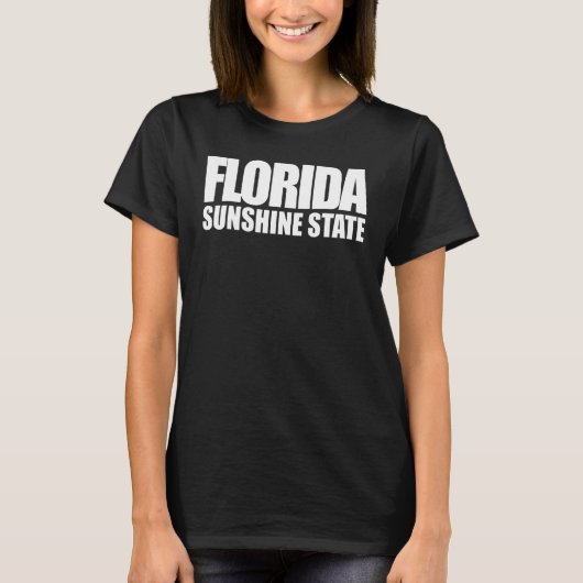 T-shirt Plage Vacances été Floride Sunshine State (Devant)
