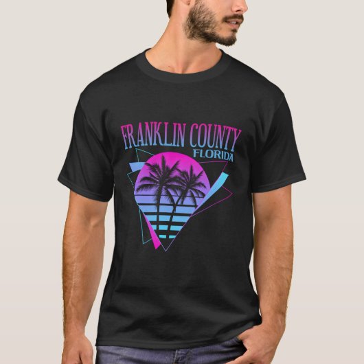 T-shirt Plage Vaporwave Vacation Franklin Comté (Devant)