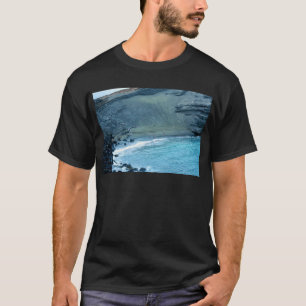 T-shirt Plage verte Hawaï de sables