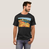 T-shirt Plage vintage Côte d'Azur (Devant entier)